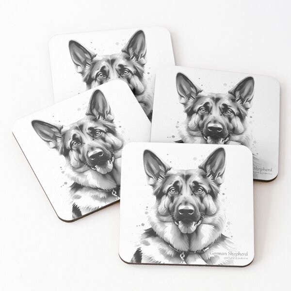 Item preview, German Shepherd Illustration designed and sold by PixelFixArt.