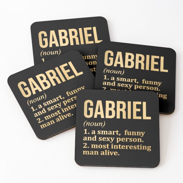 Item preview, Gabriel Name Definition in Gold designed and sold by XCIV.