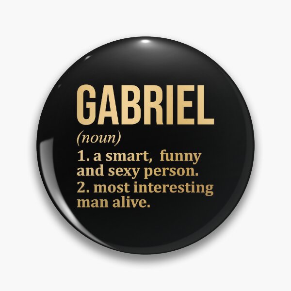 Item preview, Gabriel Name Definition in Gold designed and sold by XCIV.