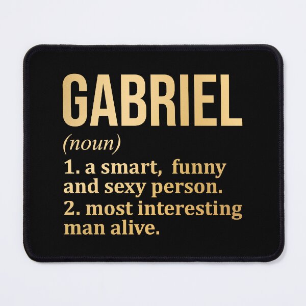 Item preview, Gabriel Name Definition in Gold designed and sold by XCIV.