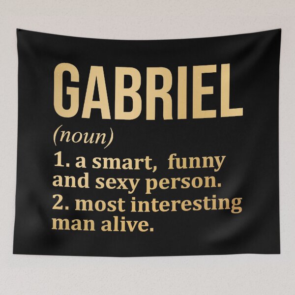 Item preview, Gabriel Name Definition in Gold designed and sold by XCIV.