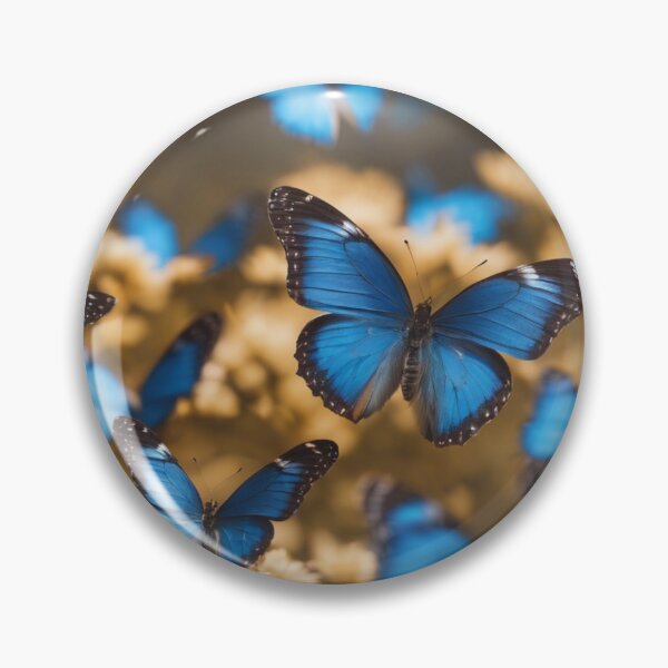 Item preview, bue butterflies designed and sold by vibrants2024.