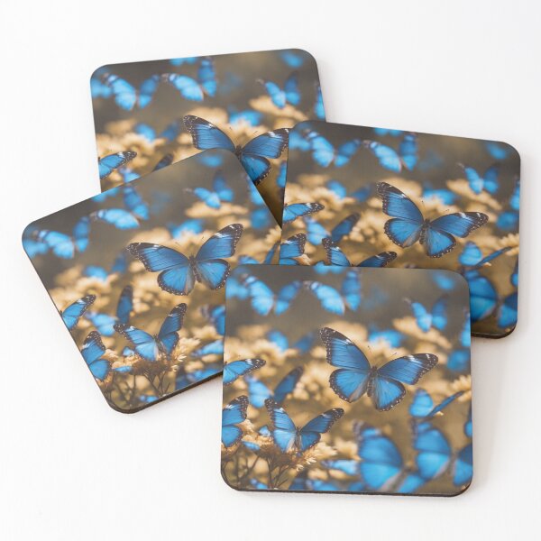 Item preview, bue butterflies designed and sold by vibrants2024.