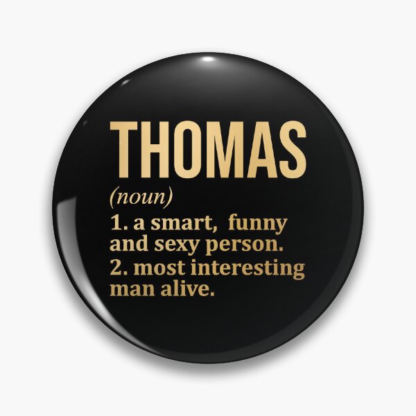 Item preview, Thomas Name Definition in Gold designed and sold by XCIV.