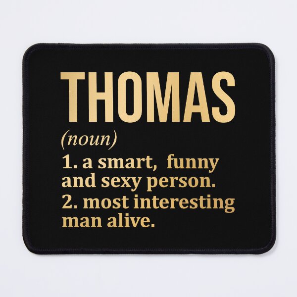 Item preview, Thomas Name Definition in Gold designed and sold by XCIV.