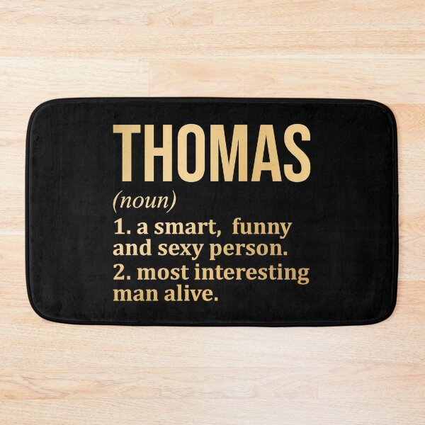 Item preview, Thomas Name Definition in Gold designed and sold by XCIV.