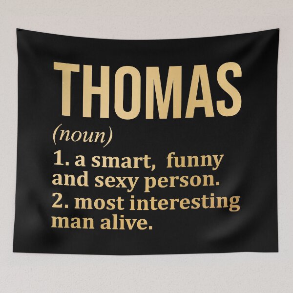 Item preview, Thomas Name Definition in Gold designed and sold by XCIV.