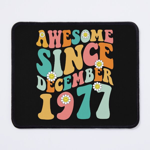 Item preview, Awesome Since December 1977 | Made In 1977 | Retro Groovy Birthday designed and sold by Christina-grich.
