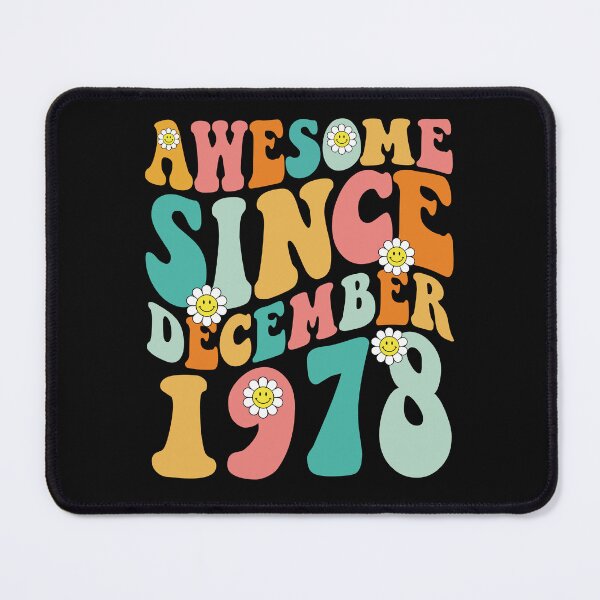 Item preview, Awesome Since December 1978 | Made In 1978 | Retro Groovy Birthday designed and sold by Christina-grich.
