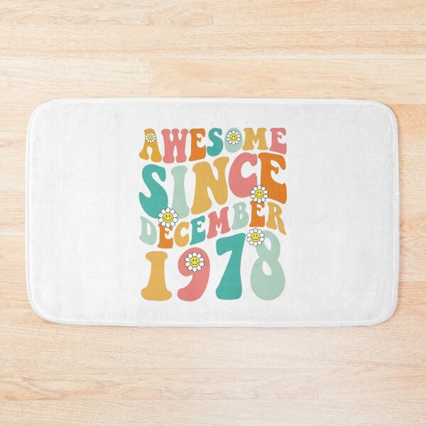 Item preview, Awesome Since December 1978 | Made In 1978 | Retro Groovy Birthday designed and sold by Christina-grich.