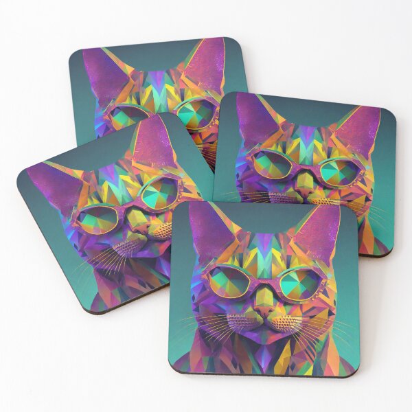 Item preview, Digital illustration of a cool cat designed and sold by fotofeast.