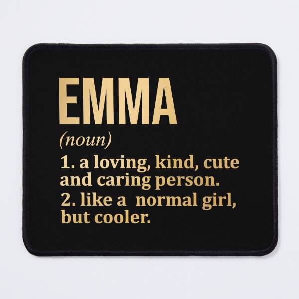 Item preview, Emma Name Definition in Gold designed and sold by XCIV.