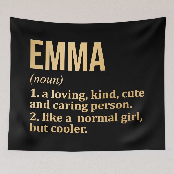 Item preview, Emma Name Definition in Gold designed and sold by XCIV.