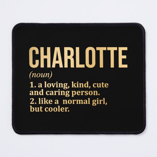 Item preview, Charlotte Name Definition in Gold designed and sold by XCIV.