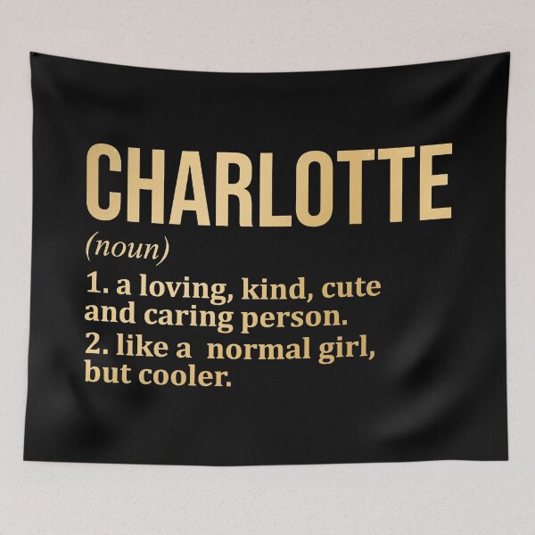 Item preview, Charlotte Name Definition in Gold designed and sold by XCIV.