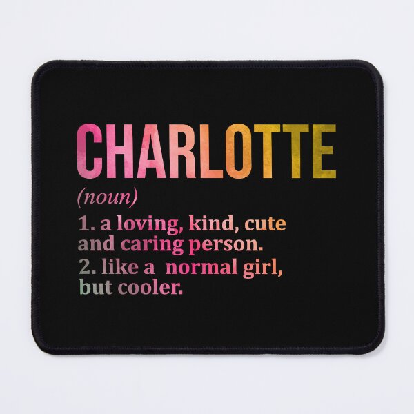 Item preview, Charlotte Name Definition in Watercolor designed and sold by XCIV.