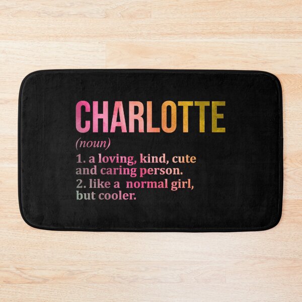 Item preview, Charlotte Name Definition in Watercolor designed and sold by XCIV.