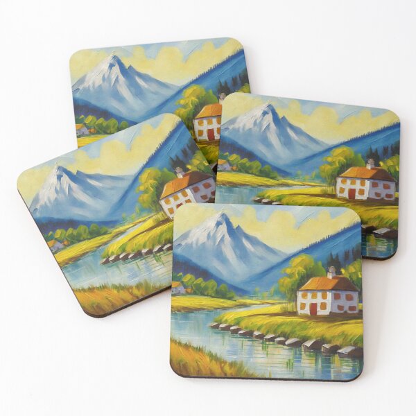 Item preview, Painting illustration of a house in the farm  designed and sold by fotofeast.