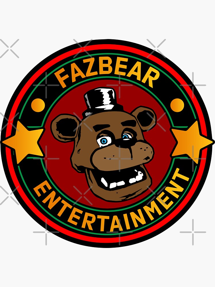 FNaF Freddy Fazbear Round Sticker - Free FNaF PNG Stickers