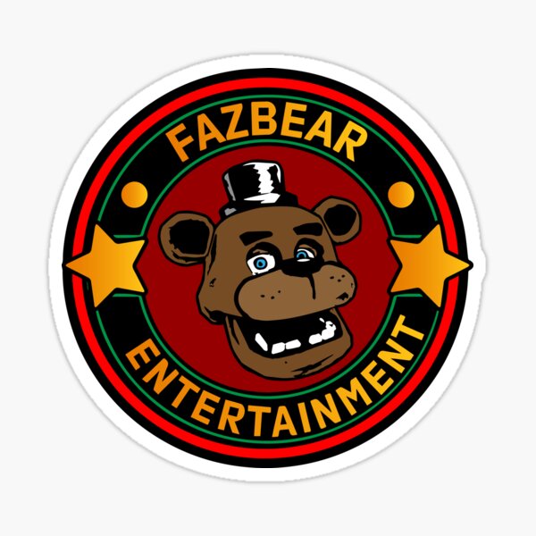 Fazbear Security -Gold Sticker for Sale by Clyde Keen