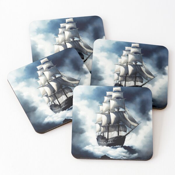 Item preview, Pirate ship in a thunderstorm  designed and sold by fotofeast.