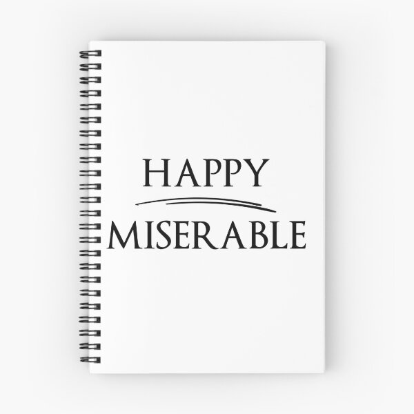 Item preview, HAPPY MISERABLE The design of Antonyms designed and sold by IssaraStudio.
