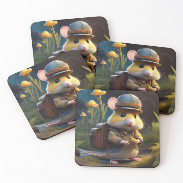 Item preview, Traveller hamster with funny hat designed and sold by fotofeast.