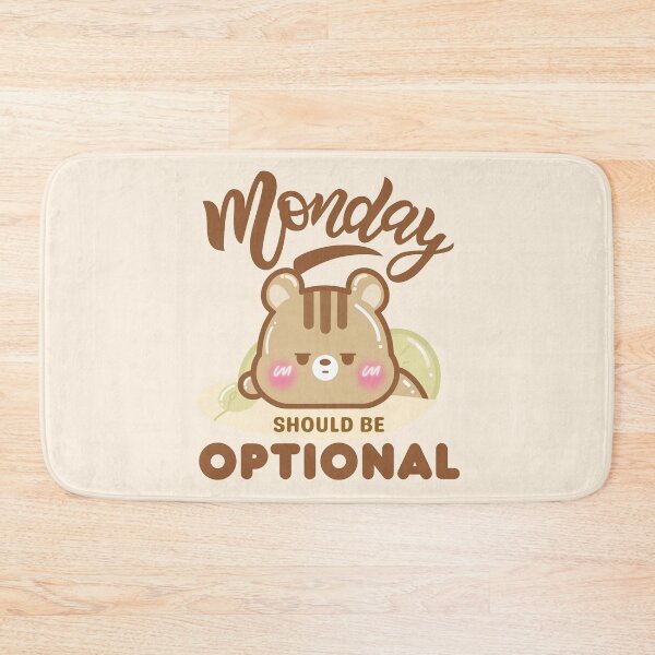 Item preview, Monday should be optional designed and sold by cutecozynook.