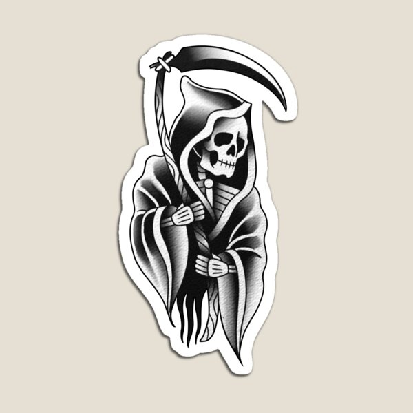Artikel-Vorschau von Sensenmann Blackwork Tattoo, designt und verkauft von Pinscher.