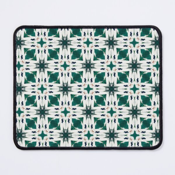 Item preview, white and green tessellations  designed and sold by ritusdesigns.