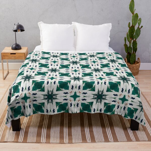Item preview, white and green tessellations  designed and sold by ritusdesigns.