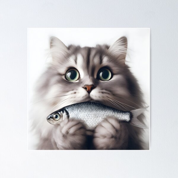 Item preview, Cat and fish.#13 designed and sold by ponggun.