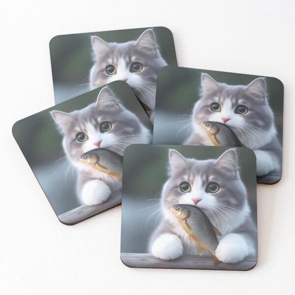 Item preview, Cat and fish.#14 designed and sold by ponggun.