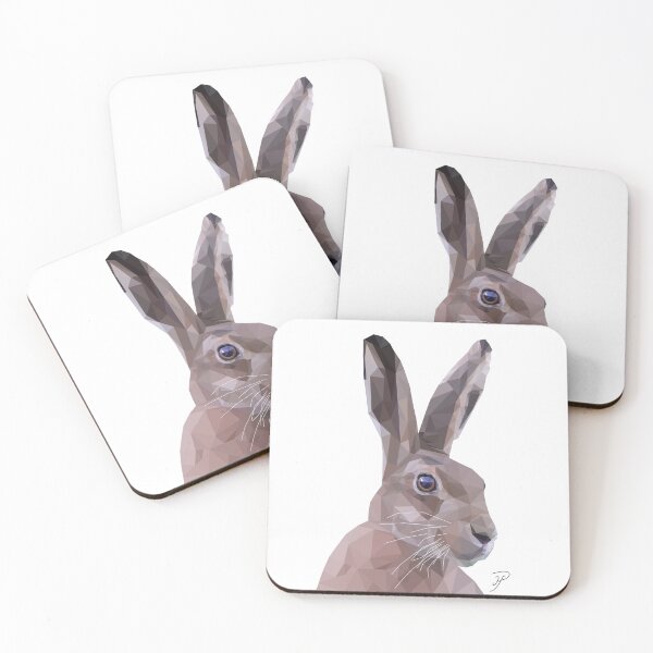 Item preview, Graphic Hare in Triangles designed and sold by Mike Payne.