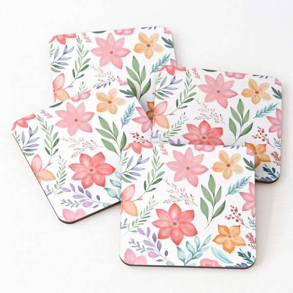 Item preview, colorful flower pattern designed and sold by wawaart.