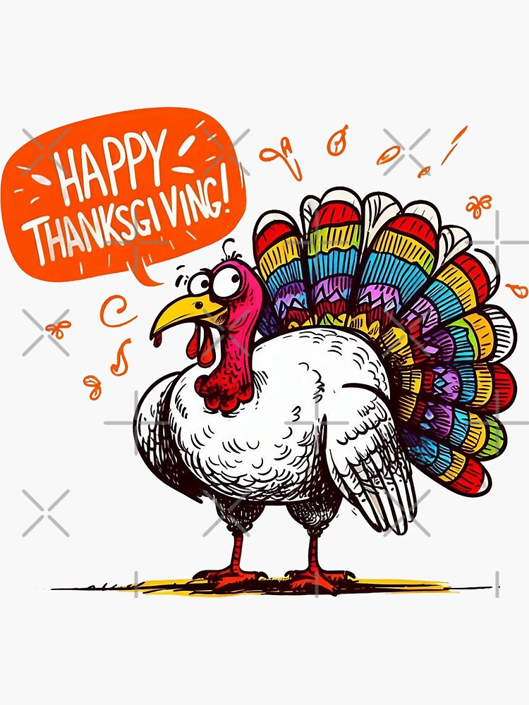 Happy Thanksgiving Day in 2023' Sticker