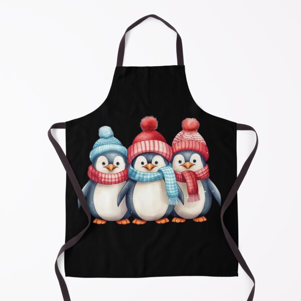 Item preview, Three cute Pinguins in snowy Winter designed and sold by Hibiskusmond.