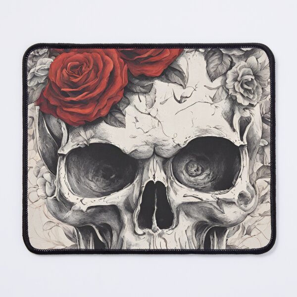Item preview, Skull flowers designed and sold by TrendyTextiles.