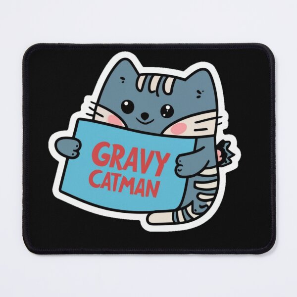 Item preview, GravyCatman Kawaii Blue designed and sold by FenwickDesign99.