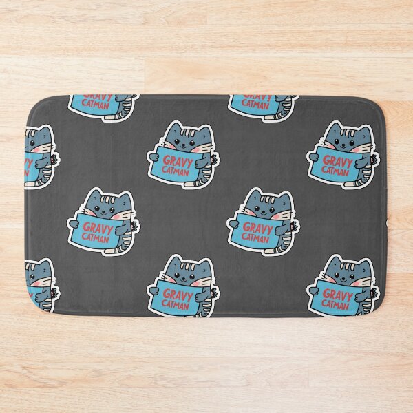 Item preview, GravyCatman Kawaii Blue designed and sold by FenwickDesign99.