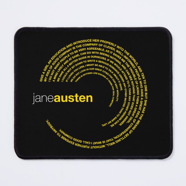 Item preview, Jane Austen famous quotes poster [gold] designed and sold by CMYKStudio.