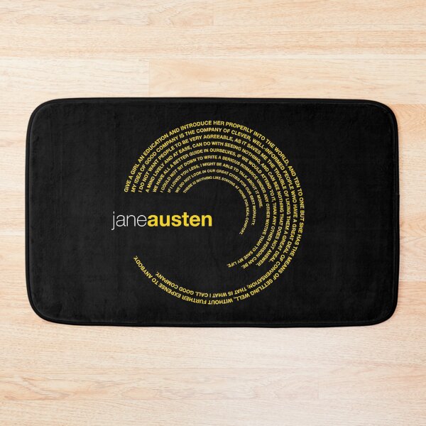 Item preview, Jane Austen famous quotes poster [gold] designed and sold by CMYKStudio.