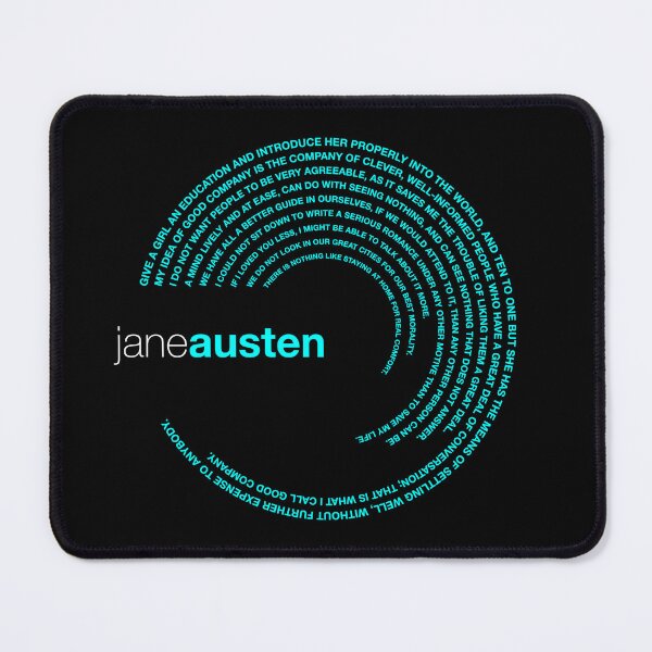 Item preview, Jane Austen famous quotes poster [aqua] designed and sold by CMYKStudio.