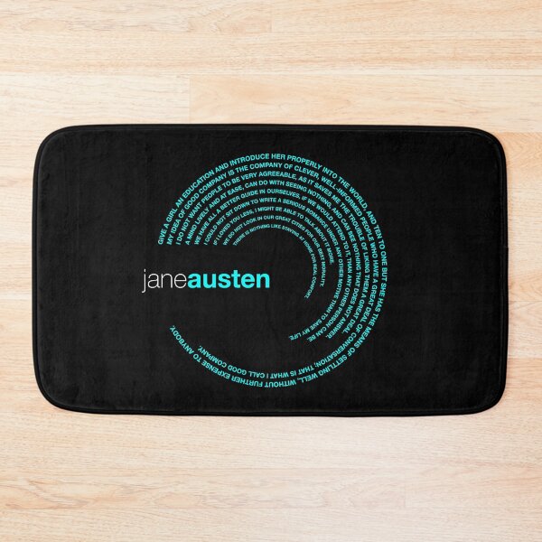 Item preview, Jane Austen famous quotes poster [aqua] designed and sold by CMYKStudio.