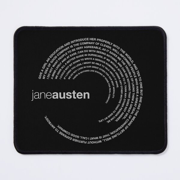 Item preview, Jane Austen famous quotes poster [silver] designed and sold by CMYKStudio.
