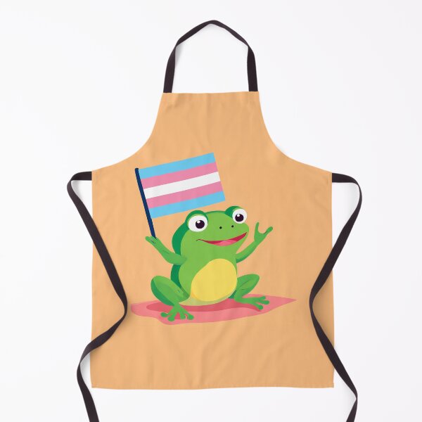 Item preview, TRANS FROG holding a trans flag designed and sold by NESIHO.