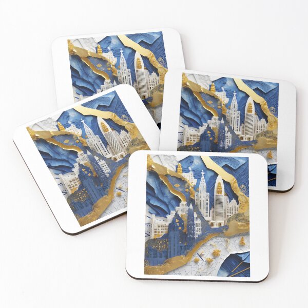 Item preview, Glimpses of the Gilded Cityscape designed and sold by Merakiartshop.