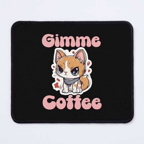 Item preview, gimme coffee, cute angry kitten designed and sold by Reflect33.