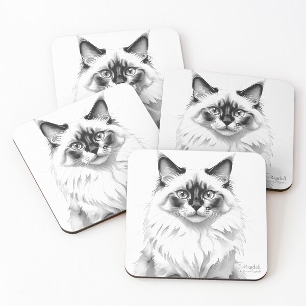 Item preview, Ragdoll Elegance - Cat Watercolour designed and sold by PixelFixArt.