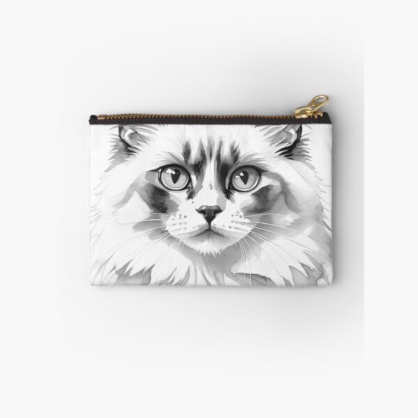 Item preview, Serene Ragdoll - Watercolour Cat Print designed and sold by PixelFixArt.